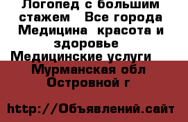 Логопед с большим стажем - Все города Медицина, красота и здоровье » Медицинские услуги   . Мурманская обл.,Островной г.